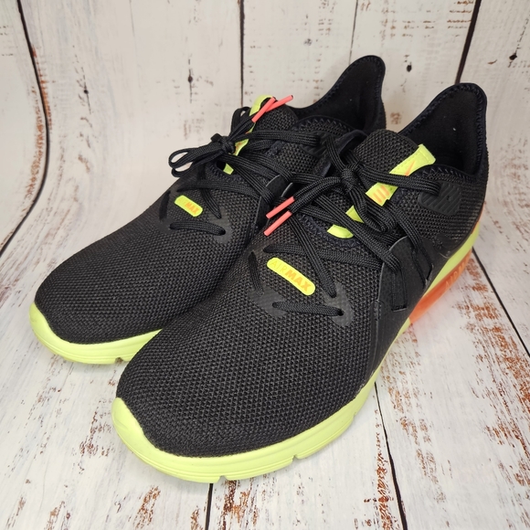 Nike Air Max Sequent 3 / Mens Size 10.5 / Black, Yellow, & Orange - Picture 3 of 11
